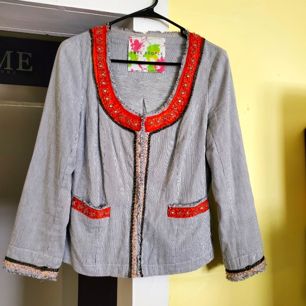 Size 8, Free People jacket